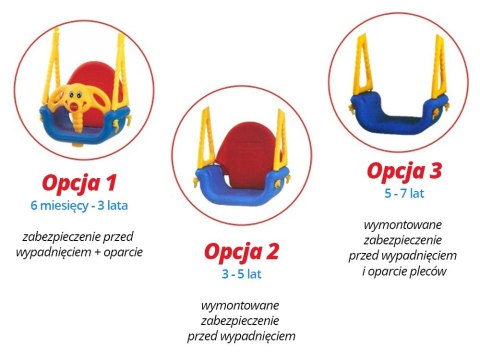 Huśtawka bezpieczna 3w1 Słonik Jumbo 101