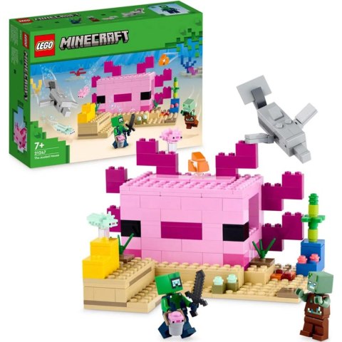 LEGO Minecraft Dom Aksolotla Klocki 21247