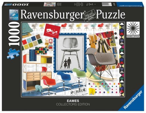 Ravensburger Puzzle 2D 1000 elementów: Eames Design Classics Krzesła 16900