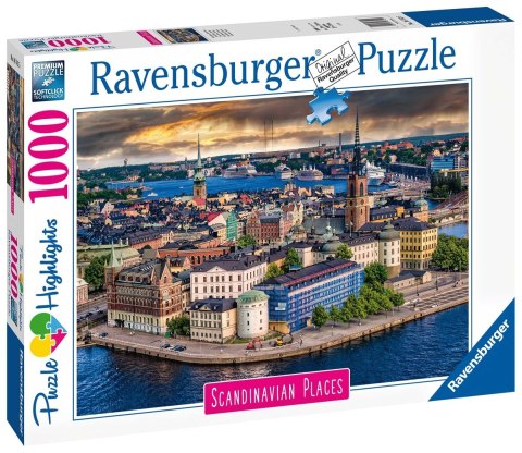 Ravensburger Puzzle 2D 1000 elementów: Puzzle skandynawskie miasto widok 16742