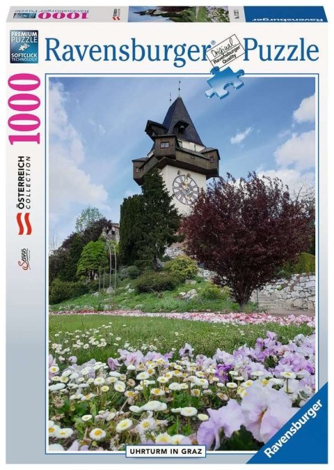 Ravensburger Puzzle 2D 1000 elementów: Uhrturm Graz 17327