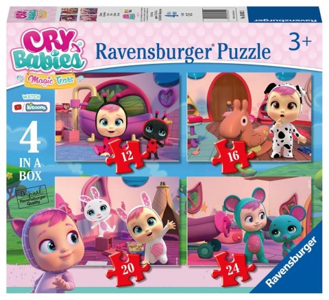 Ravensburger Puzzle dla dzieci 2D 4in1: Cry Babies 12/16/20/24 elementy 3052