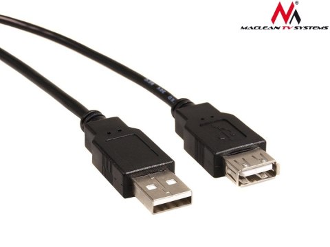 Kabel USB 2.0 Maclean, gniazdo-wtyk, 3m, MCTV-744