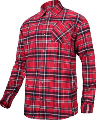 Koszula flanelowa czerw-granat., 170g/m2, "3xl", ce, lahti