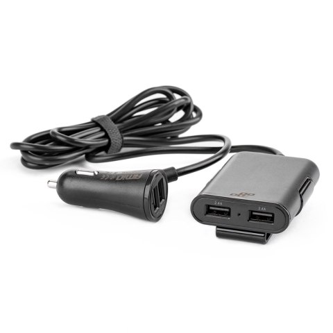 Ładowarka przód tył z przedłużaczem 4x usb amio-01986