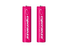 EZA101R Esperanza akumulatorki ni-mh aaa 1000mah 2szt. czerwone