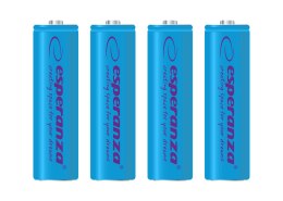 EZA104B Esperanza akumulatorki ni-mh aa 2000mah 4szt. niebieskie