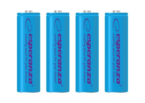 EZA104B Esperanza akumulatorki ni-mh aa 2000mah 4szt. niebieskie