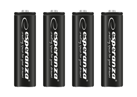 EZA106 Esperanza akumulatorki ni-mh aa high-capacity 2600mah 4szt czarne