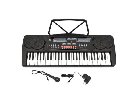 Keyboard Organy 54 Klawisze Zasilacz Mikrofon MK-632