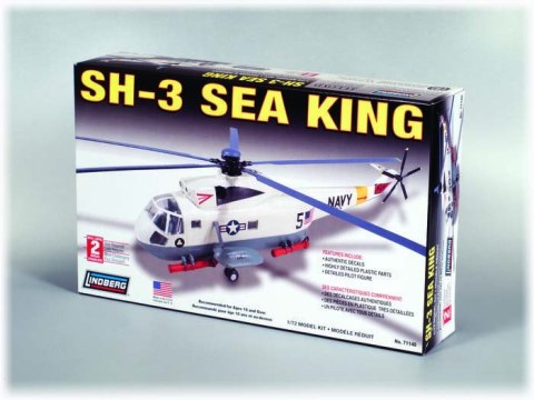 Model Plastikowy Do Sklejania Linberg (USA) - Śmigłowiec Helikopter SH-3 Sea King