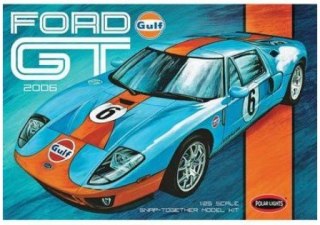 Model plastikowy - Samochód Gulf 2006 Ford GT 1:25 (Snap - do złożenia) - Polar Lights