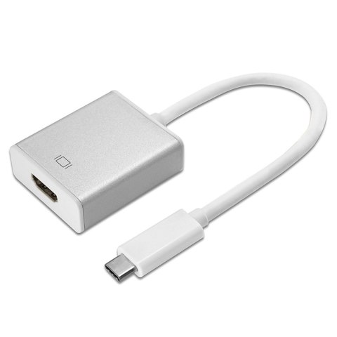 Adapter USB Type-C Maclean, HDMI 1080p 4k@30Hz HDCP 2.2, Metalowa obudowa MCTV-841