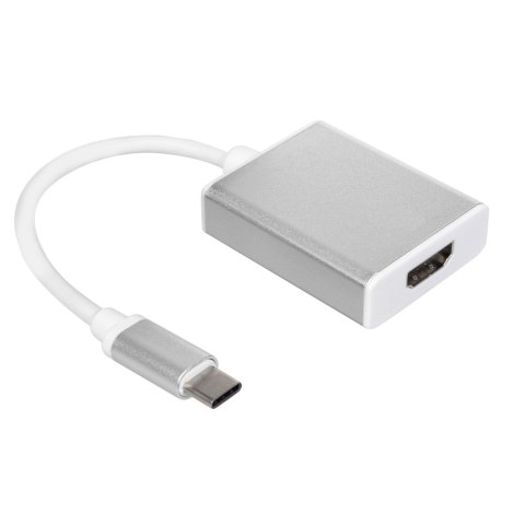 Adapter USB Type-C Maclean, HDMI 1080p 4k@30Hz HDCP 2.2, Metalowa obudowa MCTV-841