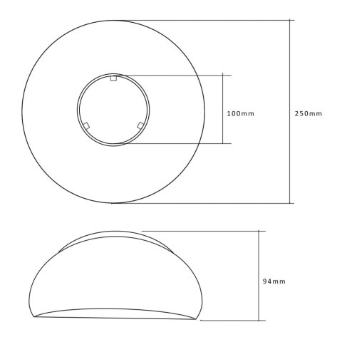 Klosz Maclean, Odbłyśnik, Do magazynowych żarówek LED 30W, CW, Materiał: PC, MCE415