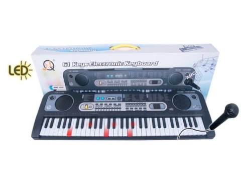 Keyboard MQ-6119L Organki, 61 Klawiszy, Mikrofon, Nauka Gry