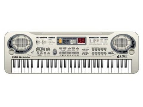 Keyboard MQ-811 Organki, 61 Klawiszy, Zasilacz, Mikrofon, USB