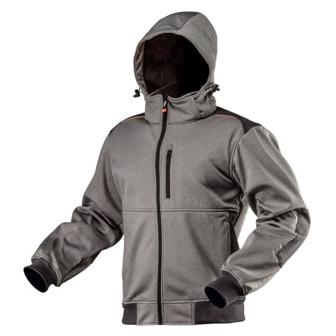 Kurtka robocza softshell z kapturem odpinanym, rozmiar S