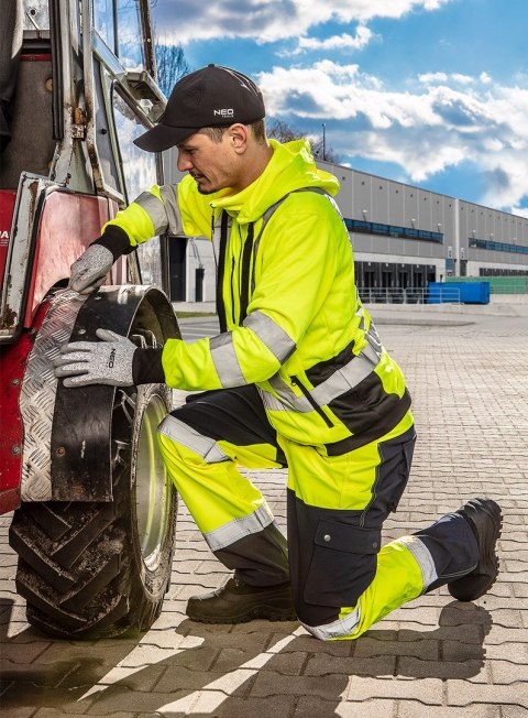 Bluza robocza ostrzegawcza, żółta, rozmiar L