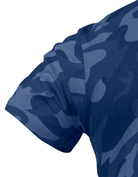 T-shirt roboczy Camo Navy, rozmiar XXXL