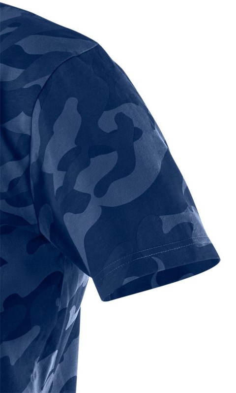 T-shirt roboczy Camo Navy, rozmiar XXXL