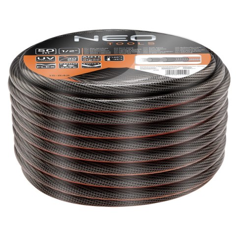 Wąż ogrodowy 1/2" x 50 m, 6-warstwowy NEO PROFESSIONAL