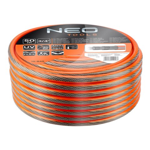 Wąż ogrodowy 3/4" x 50 m, 6-warstwowy NEO PROFESSIONAL