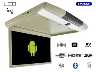 Monitor podwieszany podsufitowy led 15cali z systemem android usb fm bt wifi 12v