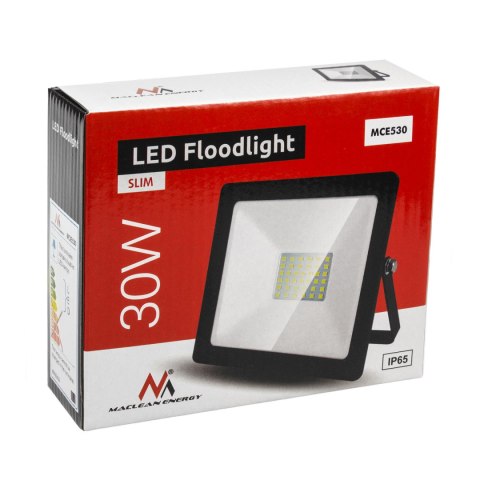 Naświetlacz LED Maclean, Slim 30W, Cold White (6000K), IP65, PREMIUM, MCE530 CW