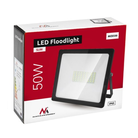 Naświetlacz LED Maclean, Slim 50W, Warm White (3000K), IP65, WW, PREMIUM, MCE550 WW