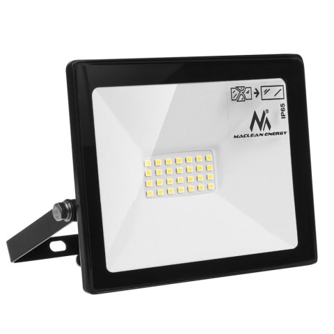 Naświetlacz LED Maclean, slim 20W, 1600lm, barwa ciepła biała (3000K), IP65, MCE520 WW