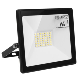 Naświetlacz LED Maclean, slim 30W, barwa neutralna biała (4000K), IP65, MCE530 NW