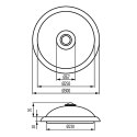 Plafon z czujnikiem PIR Maclean, sufitowy, z wymiennym źródłem światła, 2x max. 40W, E27, 220-240V~ 50/60Hz, MCE324