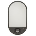 Lampa LED z czujnikiem ruchu Maclean, czujnik na podczerwień, kolor szary, 15W, IP54, barwa naturalna biała (4000K), 1100lm, MCE