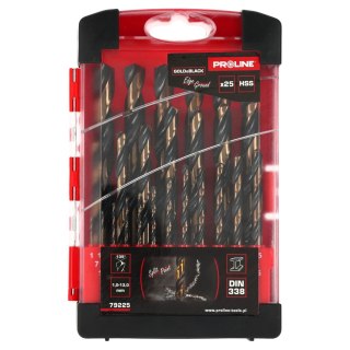 Wiertła do metalu hss din338 szlif.kr.szt.25(1-13mm) proline