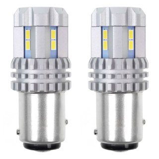 Żarówki led canbus 3020 22smd ultrabright 1157 bay15d p21/5w white 12v 24v amio-02450