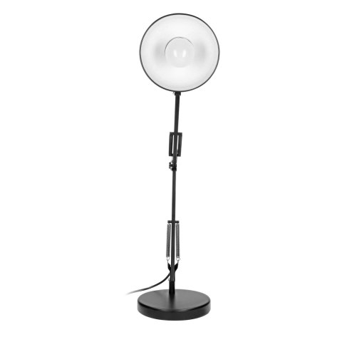 DEON, lampa biurkowa, 60W, E27, wysoka, stal, czarna