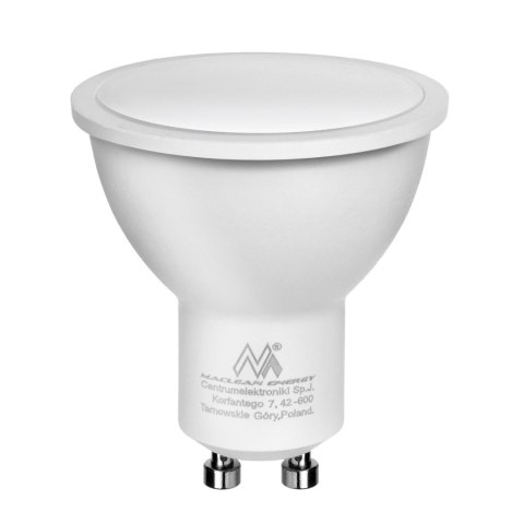 Żarówka LED Maclean, GU10, 5W, 220-240V~, 50/60Hz, barwa ciepła biała, 3000K, 400 lumenów, MCE435 WW