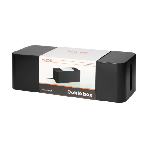 Organizer do kabli - cable box L, czarny