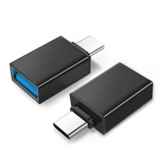 Adapter OTG Maclean, USB A do USB C, Czarny, MCE470