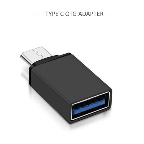 Adapter OTG Maclean, USB A do USB C, Czarny, MCE470