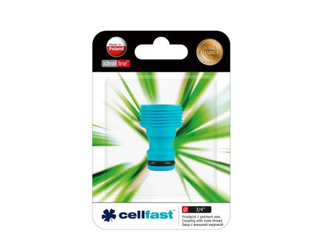 Przyłącze z gwintem zewn. 3/4" Cellfast Basic