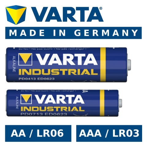 1x Bateria R-03 LR03 AAA alkaliczna Varta Industrial 4003