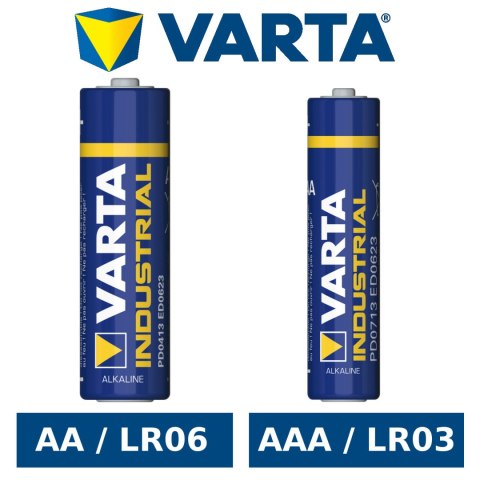 1x Bateria R-03 LR03 AAA alkaliczna Varta Industrial 4003