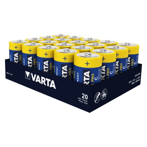 20x baterie R-14 LR14 C alkaliczne Varta Industrial