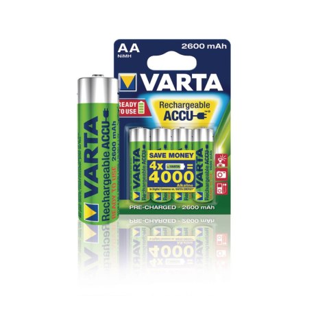 4x Akumulator R-06 2600mAh Ready2use R6-06 AA Varta