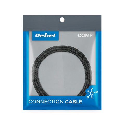 Kabel USB - Lightning REBEL 100 cm czarny