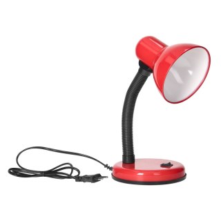 FUPI, lampa biurkowa, 40W, E27, stal + tworzywo, czerwona