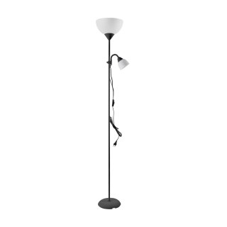 Lampa stojąca podłogowa URLAR, 175 cm, max 25W E27, max 25W E14, czarna