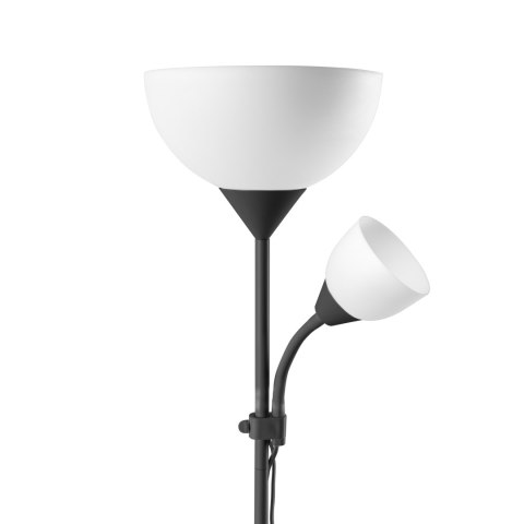 Lampa stojąca podłogowa URLAR, 175 cm, max 25W E27, max 25W E14, czarna